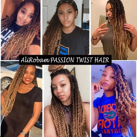 🆕 Ombré Passion Twist Water Wave Crochet 18 inches - Picture 3 of 7